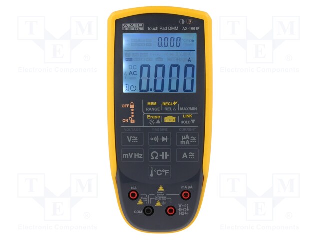 Digital multimeter; LCD (6000),double,with a backlit; 3x/s