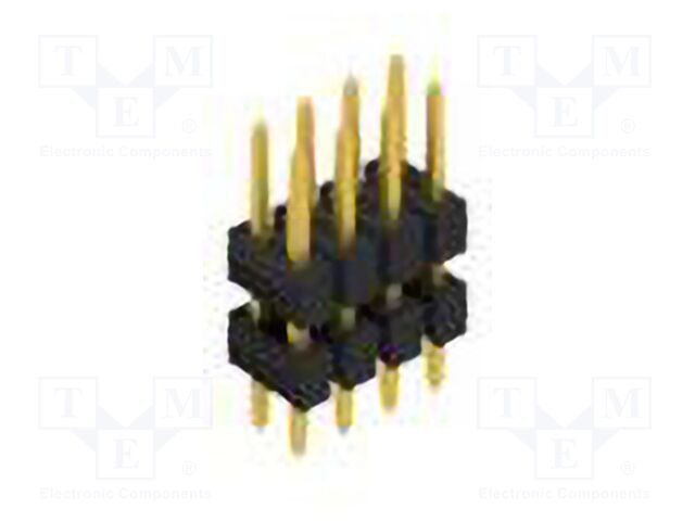 Connector: pin strips; pin header; male; PIN: 8; 2.54mm; THT; 2x4