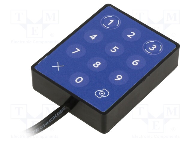RFID reader; 8÷16V; 1-wire; 62.5x50x15.5mm; 105mA; cables; glued