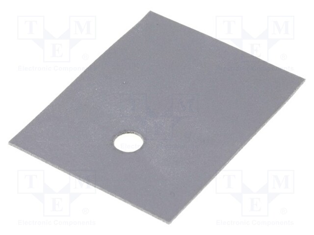 Heat transfer pad: silicone; SOT93,TOP3; 0.4K/W; L: 24mm; W: 20mm