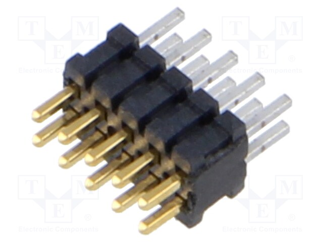 Connector: pin strips; male; PIN: 10; 1.27mm; gold flash; THT