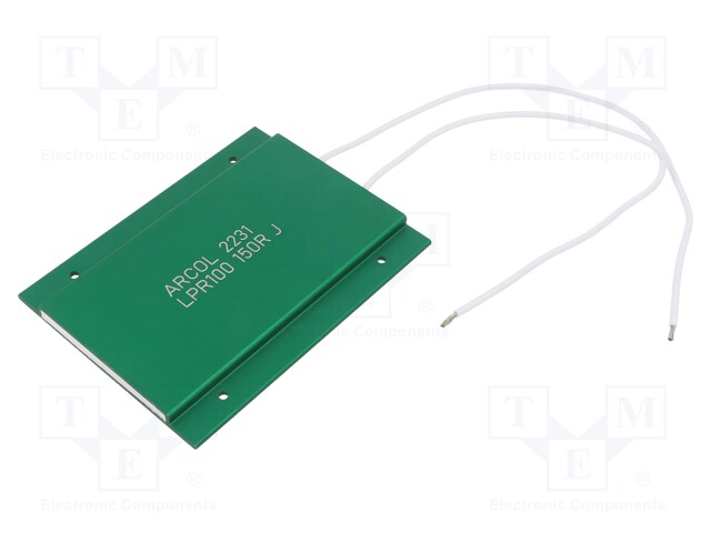Resistor: wire-wound; screw; 150Ω; 100W; ±5%; 100x75x5.7mm