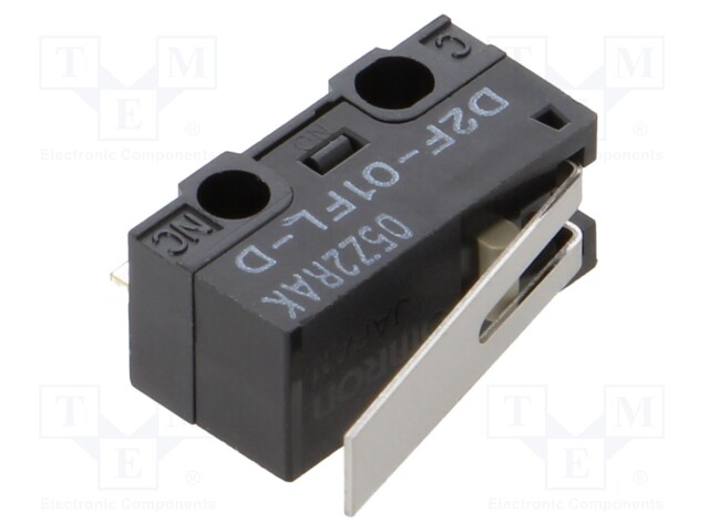 Microswitch SNAP ACTION; with lever; SPDT; 0.1A/30VDC; ON-(ON)