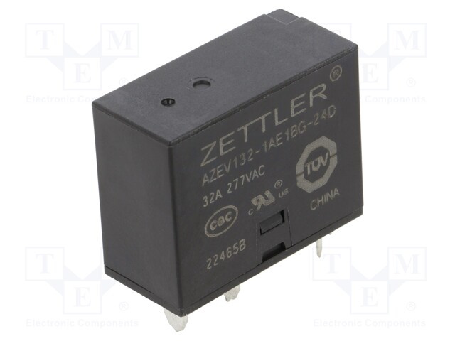 Relay: electromagnetic power; SPST-NO + SPST-NC; Ucoil: 24VDC