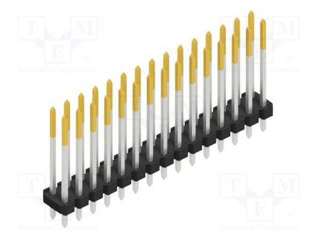 Connector: pin strips; pin header; male; PIN: 30; 2.54mm; THT; 2x15