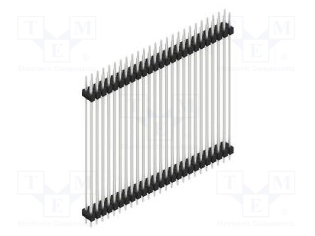 Connector: pin strips; pin header; male; PIN: 50; 2.54mm; THT; 2x25