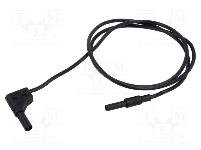 Test lead; 32A; banana socket 4mm,angular banana plug 4mm