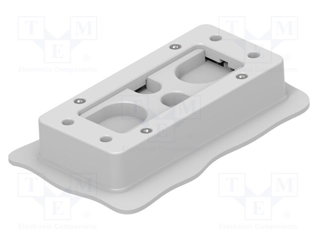 Multigate grommet; light grey; Holes no: 7; -40÷80°C; Entrelec