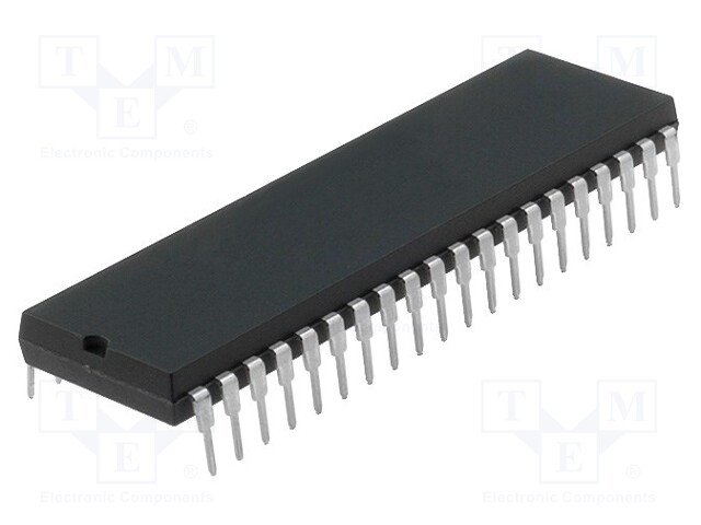 Microcontroller 8051; SRAM: 4352B; Interface: I2C,SPI,UART; DIP40