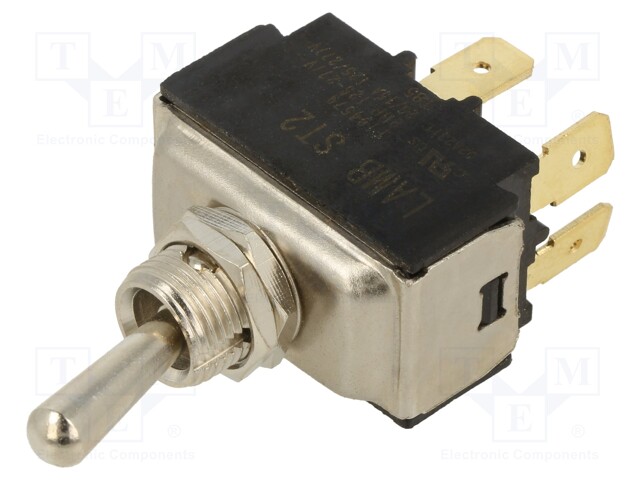 Switch: toggle; Pos: 2; DPST-NO; OFF-ON; 15A/277VAC; 0÷85°C; UL94V-0