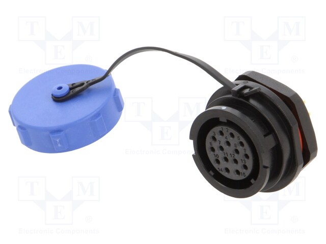 Socket; SY21; female; PIN: 15; IP67; soldering; -40÷85°C