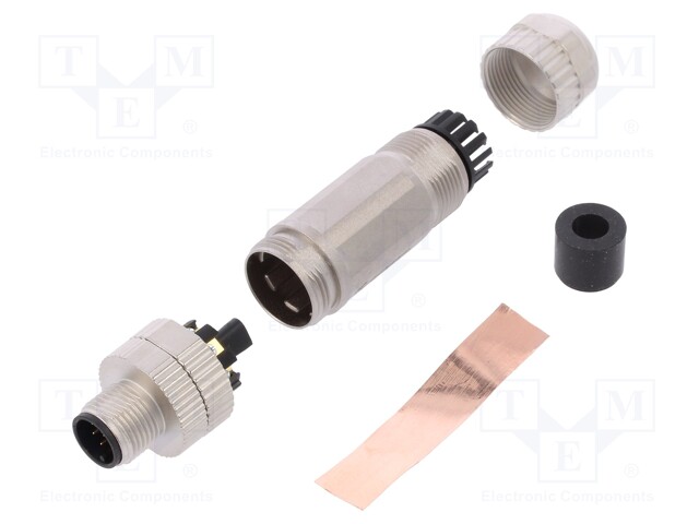 Plug; M12; PIN: 8; male; A code-DeviceNet / CANopen; for cable