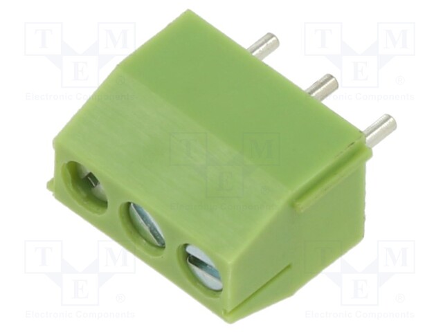 PCB terminal block; angled 90°; 3.5mm; ways: 3; on PCBs; terminal