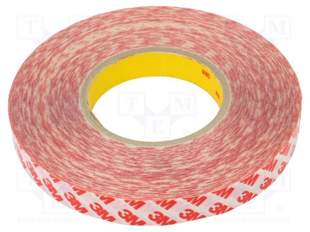 Tape: fixing; W: 19mm; L: 50m; Thk: 200um; double-sided; transparent