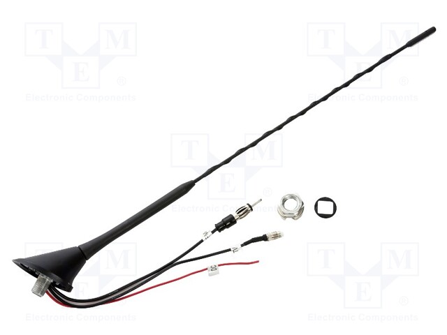 Antenna; car top; 0.41m; AM,DAB,FM; universal; Colour: black; 25dBi