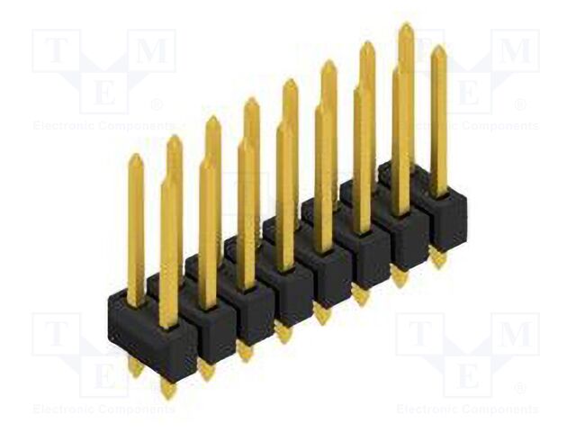 Connector: pin strips; pin header; male; PIN: 16; 2.54mm; THT; 2x8
