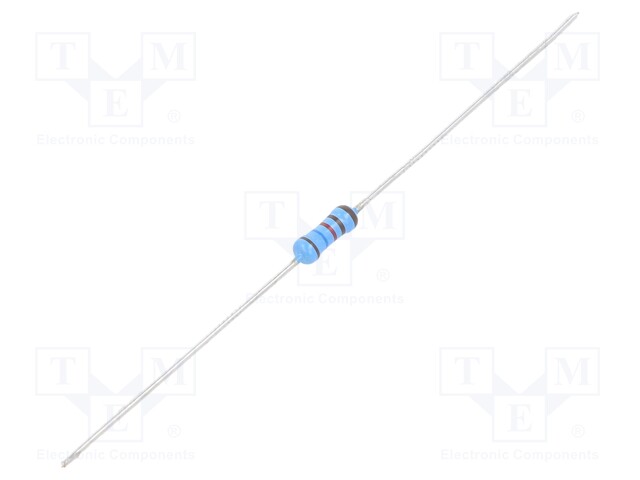 Resistor: thin film; THT; 1.62kΩ; 600mW; ±5%; Ø2.5x6.5mm; 50ppm/°C