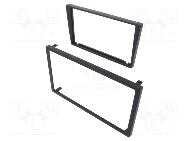 Radio mounting frame; Opel,Renault,Suzuki; 2 DIN; black