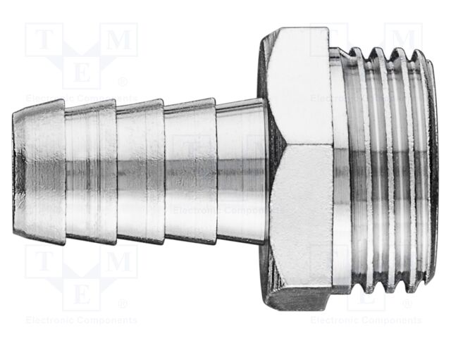 Plug-in nozzle; brass; Connection: 12mm; Thread: outside