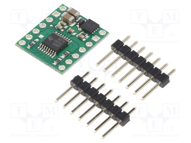 DC-motor driver; 100kHz; PWM; 2.1A; Uin mot: 4.5÷37V; Uin log: 5.5V