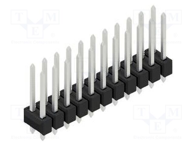 Connector: pin strips; pin header; male; PIN: 22; 2.54mm; THT; 2x11