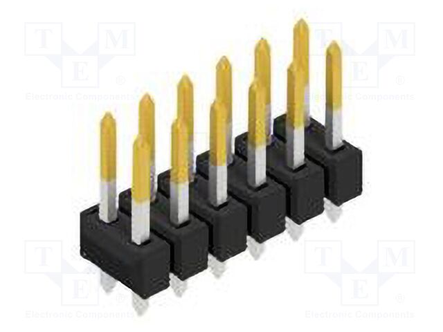 Connector: pin strips; pin header; male; PIN: 12; 2.54mm; THT; 2x6