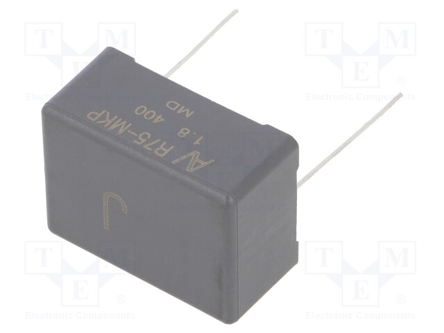 Capacitor: polypropylene; 1.8uF; 27.5mm; ±5%; 32x15x24mm; 130V/μs