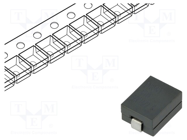 Inductor: wire; SMD; 100nH; Ioper: 46A; Isat: 63A; 11x8x4.9mm; 350uΩ