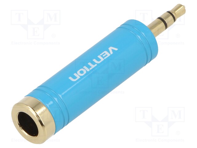 Cable; Jack 3.5mm plug,Jack 6,5mm socket; Plating: gold-plated