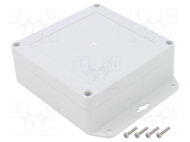 Enclosure: multipurpose; X: 120mm; Y: 120mm; Z: 45mm; ZP; light grey