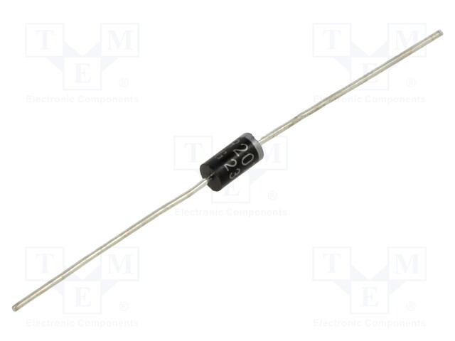 Diode: rectifying; THT; 1kV; 2A; Ammo Pack; DO15; Ufmax: 1.3V; Ir: 5uA