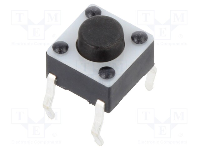 Microswitch TACT; SPST-NO; Pos: 2; 0.05A/12VDC; THT; 1.57N; 6x6x4mm