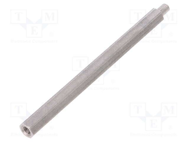 Screwed spacer sleeve; Int.thread: M5; 100mm; Ext.thread: M5