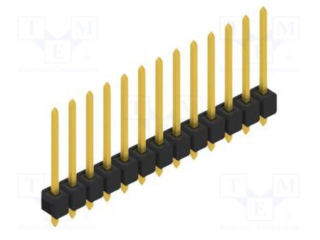 Connector: pin strips; pin header; male; PIN: 13; 2.54mm; THT; 1x13