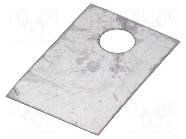 Heat transfer pad: mica; TO220; 0.4K/W; L: 18mm; W: 12mm; D: 0.05mm
