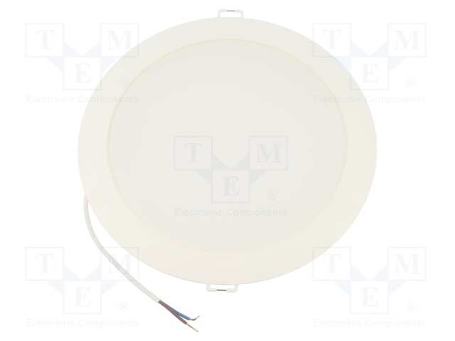 Lamp: LED downlight; 230VAC; 24W; 6500K; Ø115x44mm