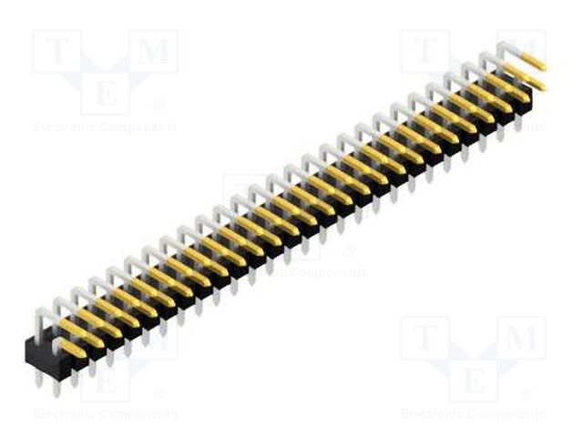 Connector: pin strips; pin header; male; PIN: 54; 2.54mm; THT; 2x27