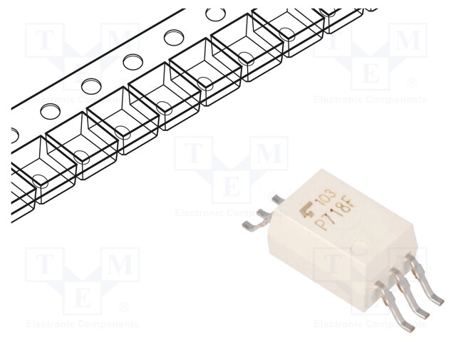 Optocoupler; SMD; Channels: 1; Out: Schmitt trigger; 5kV; 5Mbps