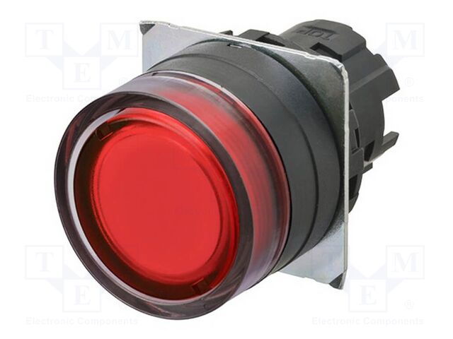 Switch: push-button; 22mm; Stabl.pos: 2; flat; Pos: 2