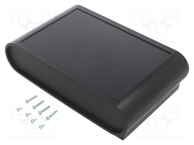 Enclosure: desktop; SOBREMESA; X: 140mm; Y: 218mm; Z: 55mm; ABS; black