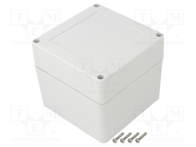 Enclosure: multipurpose; X: 105mm; Y: 105mm; Z: 90mm; ZP; ABS; gasket