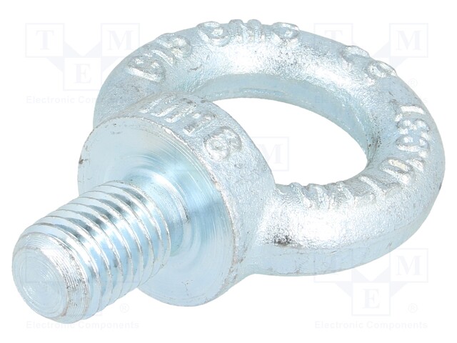 Lifting eye bolt; M18x30; DIN: 580; Head: eye; none; steel; zinc