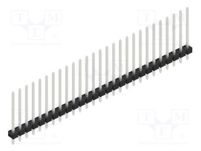 Connector: pin strips; pin header; male; PIN: 27; 2.54mm; THT; 1x27