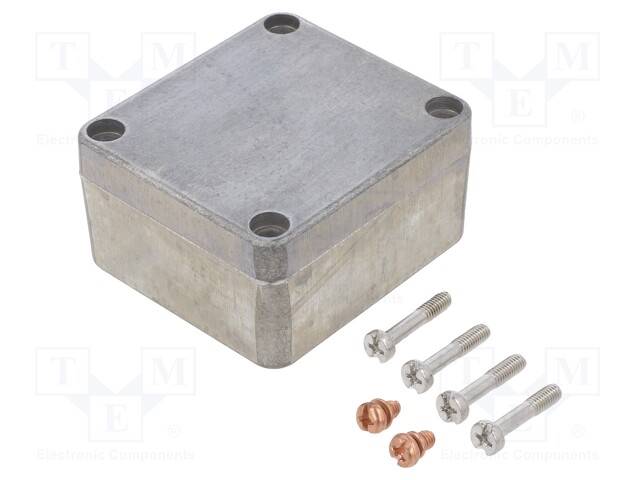 Enclosure: multipurpose; X: 58mm; Y: 64mm; Z: 34mm; Mx; aluminium