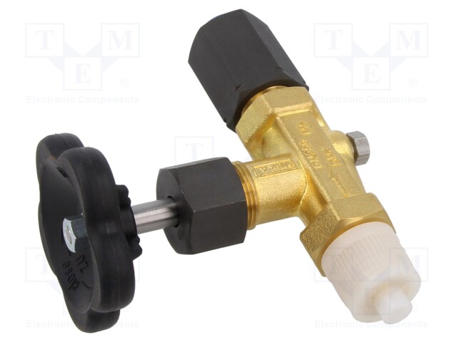 Shutoff valve; max.250bar; Mat: brass; max.120°C