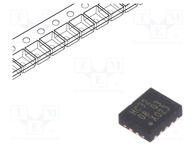 IC: digital; OR; Channels: 4; IN: 8; SMD; VFQFN14; Series: HC; 2÷6VDC