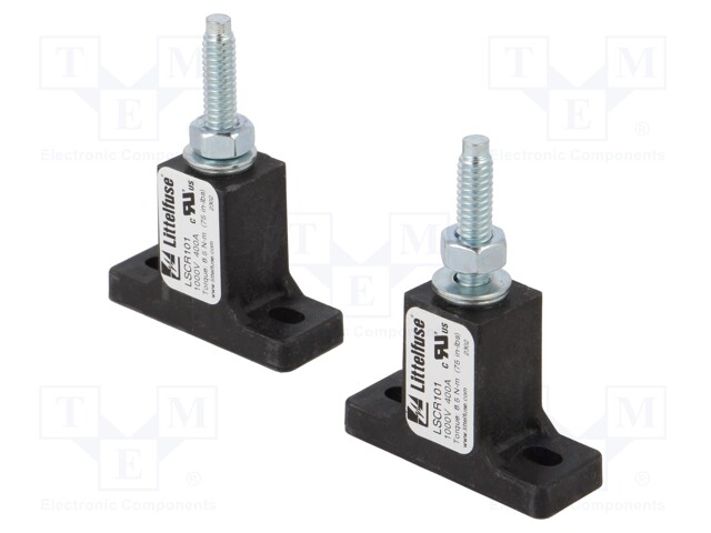Fuse base; 400A; on panel; UL94V-0; 1kVAC; 1kVDC