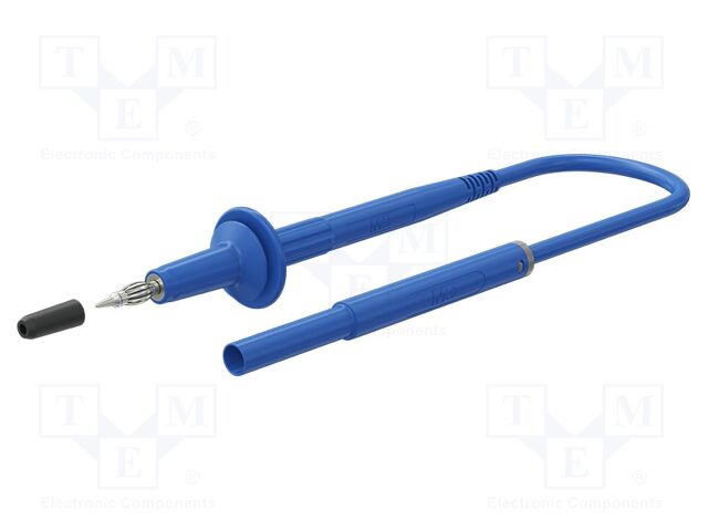 Test lead; 10A; banana plug 4mm,both sides; Urated: 1kV; Len: 1.5m