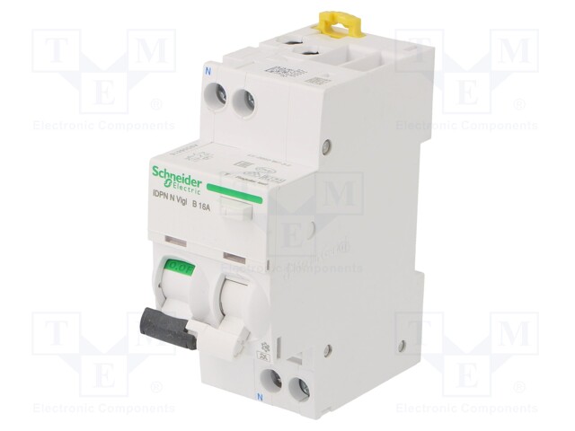 RCBO breaker; Inom: 20A; Ires: 30mA; Max surge current: 250A; DIN