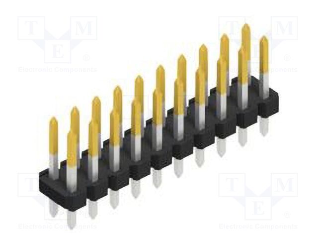 Connector: pin strips; pin header; male; PIN: 20; 2.54mm; THT; 2x10